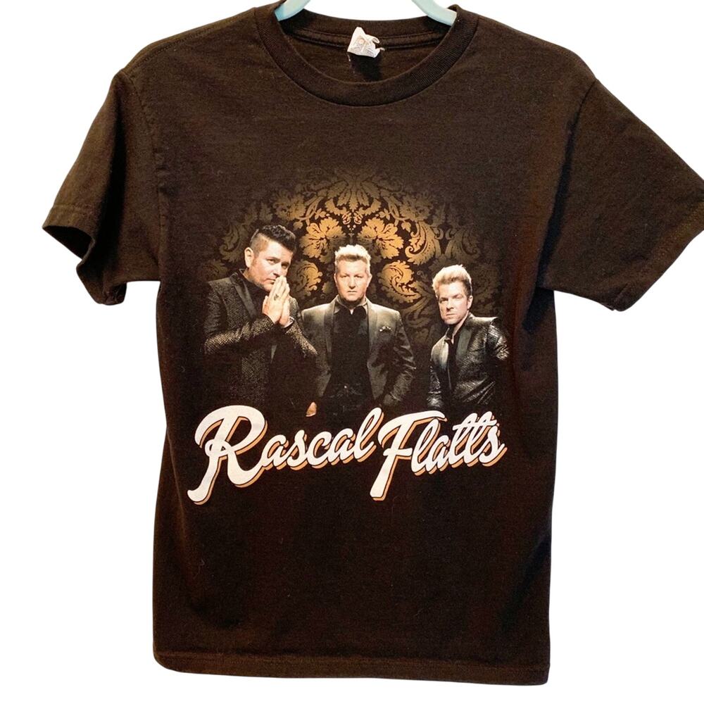Rascal Flatts Riot Tour 2015 Black Graphic Tee Small
